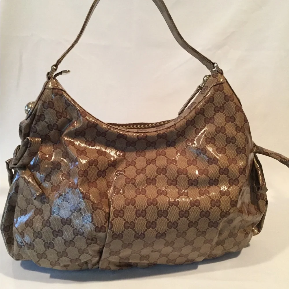 Authentic Gucci Crystal Large Hobo